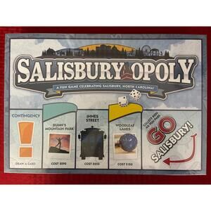 Salisbury Opoly - Salisbury, North Carolina Monopoly Style Board Game NWT! A9